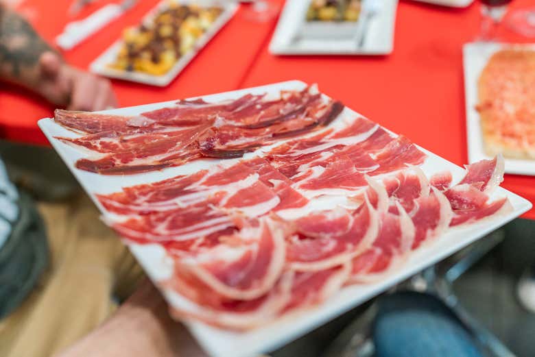 Une assiette de jambon ibérique
