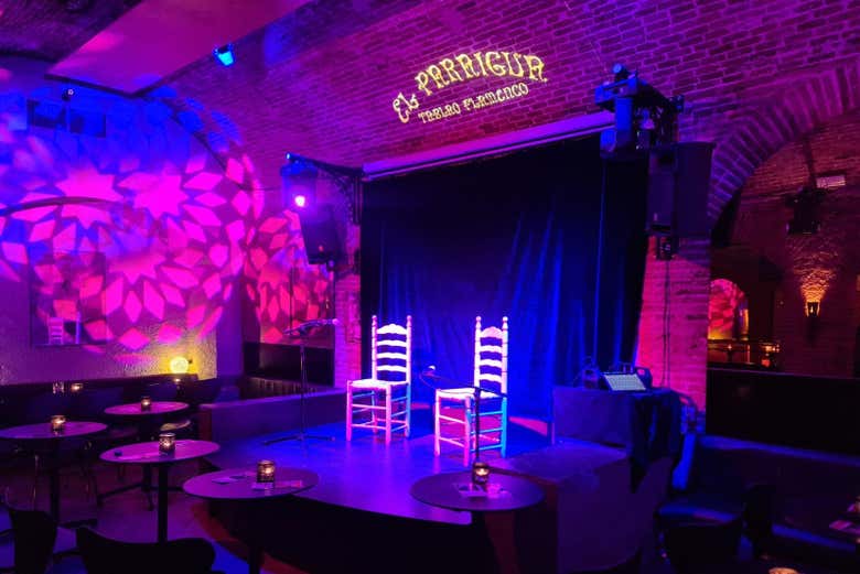 Scène du Tablao Flamenco El Paraigua