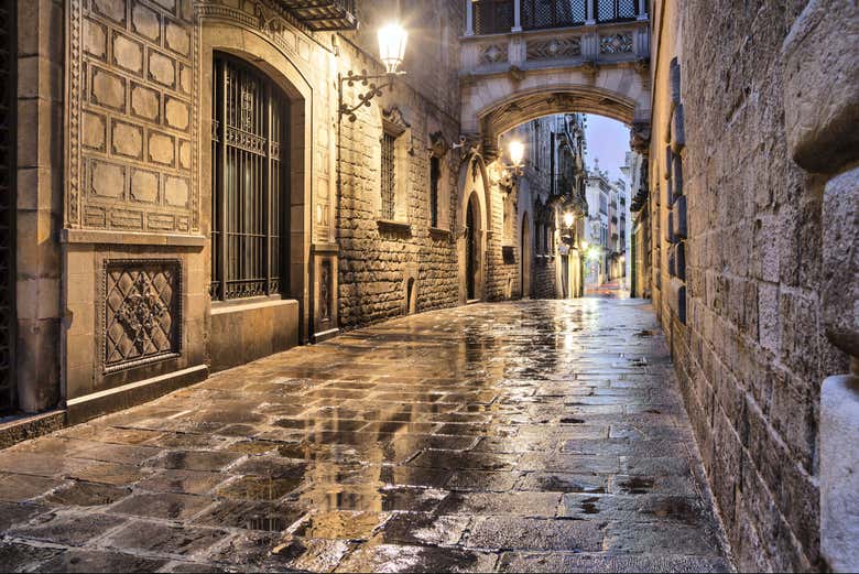 Ruelles du quartier gothique de Barcelone