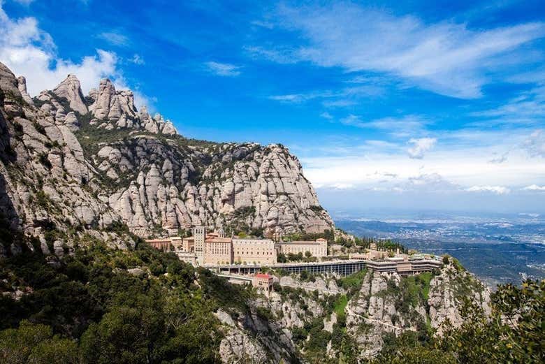 Vue panoramique de Montserrat