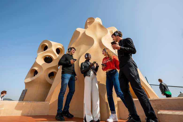 Visite du toit de La Pedrera à Barcelone avec un audioguide