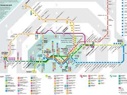 Plan des trains urbains