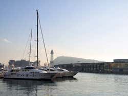 Visite du port de Barcelone