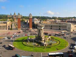 Téléphérique de Barcelone, Montjuic