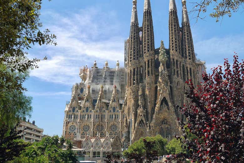 Vue de la Sagrada Familia