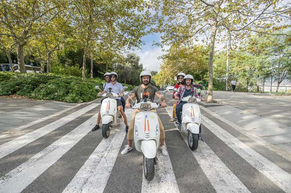 Balade en Vespa dans Barcelone
